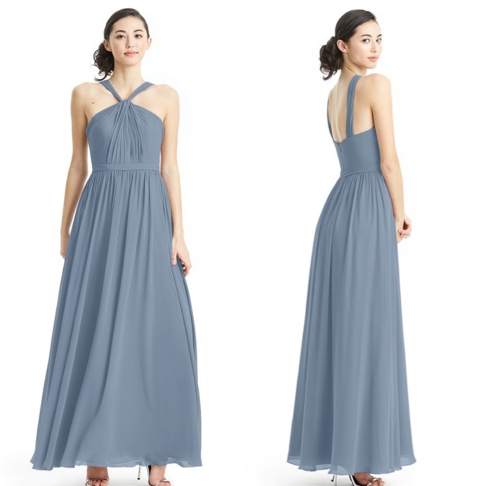 Azazie Jacey Bridesmaid Dress - Dusty Blue